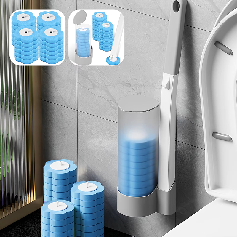 Home Bathroom Upgrades - 12/18Pcs Toilet Brush With Disposable Replacement