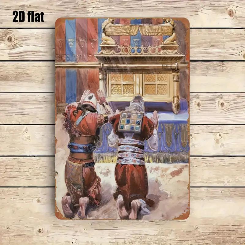 Home Kitchen & Bathroom - CIFBUY Rustic Biblical Scene Metal Wall
