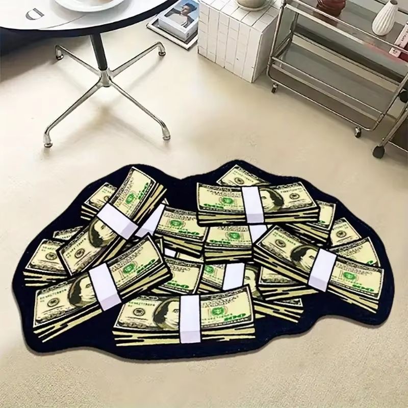 Home Bathroom Trends - VIKAMA Creative Dollar Plush Carpet Irregular