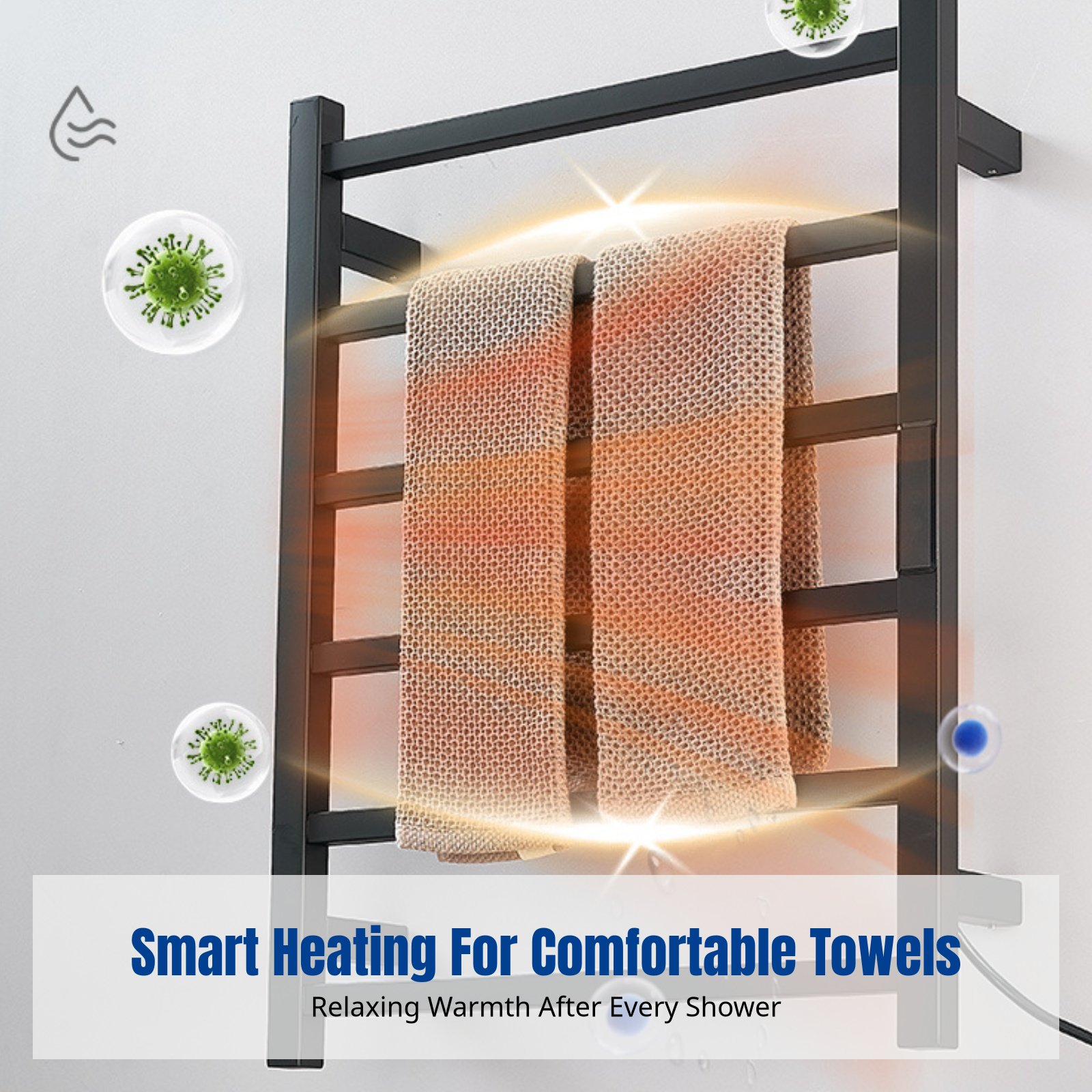 Home For Bathroom - Smart Electric Towel Rack, Heated Towel