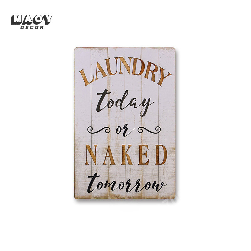 Slogan Metal Tin Sign Laundry  - đánh giá và giá Home Bathroom Signs