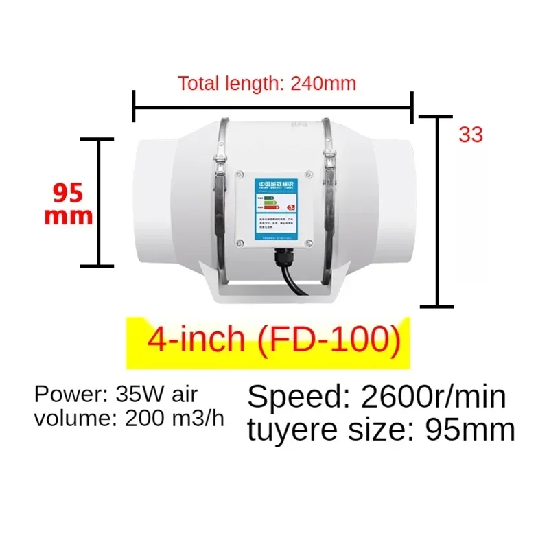 4/5/6 inch Exhaust Fan Home Si - đánh giá và giá Home Bathroom Extractor Fan