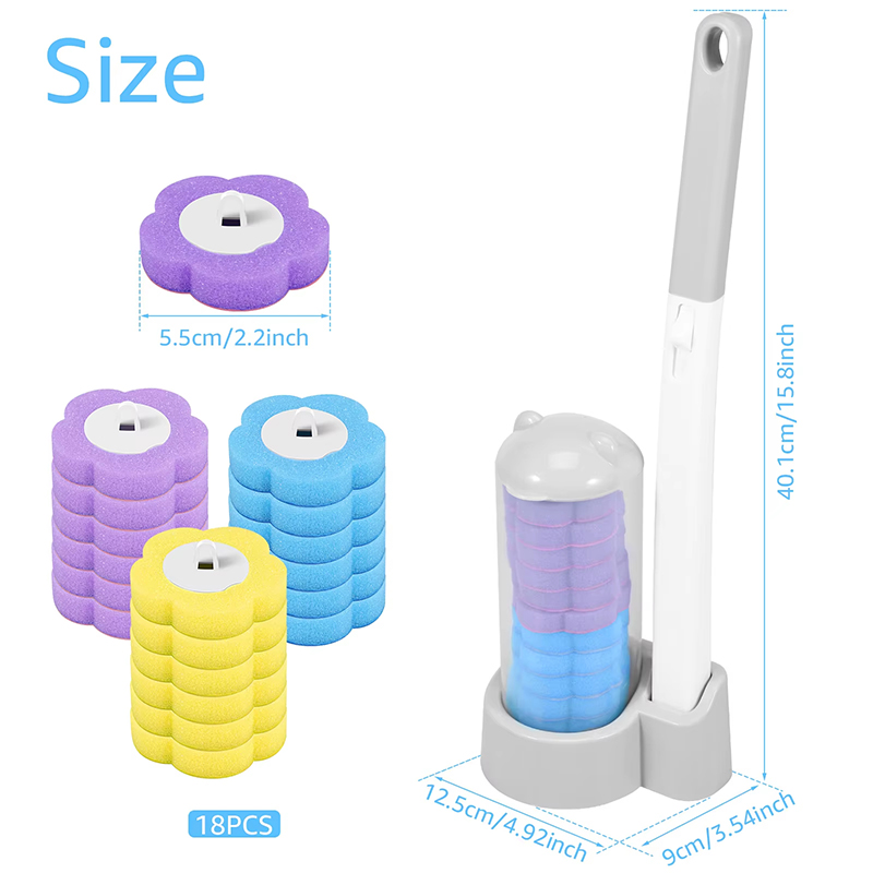 12/18Pcs Toilet Brush With Dis - đánh giá và giá Home Bathroom Upgrades