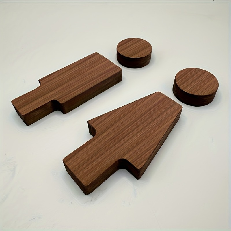 2PCS Wooden Bathroom Sign for  - đánh giá và giá Home Bathroom Signs