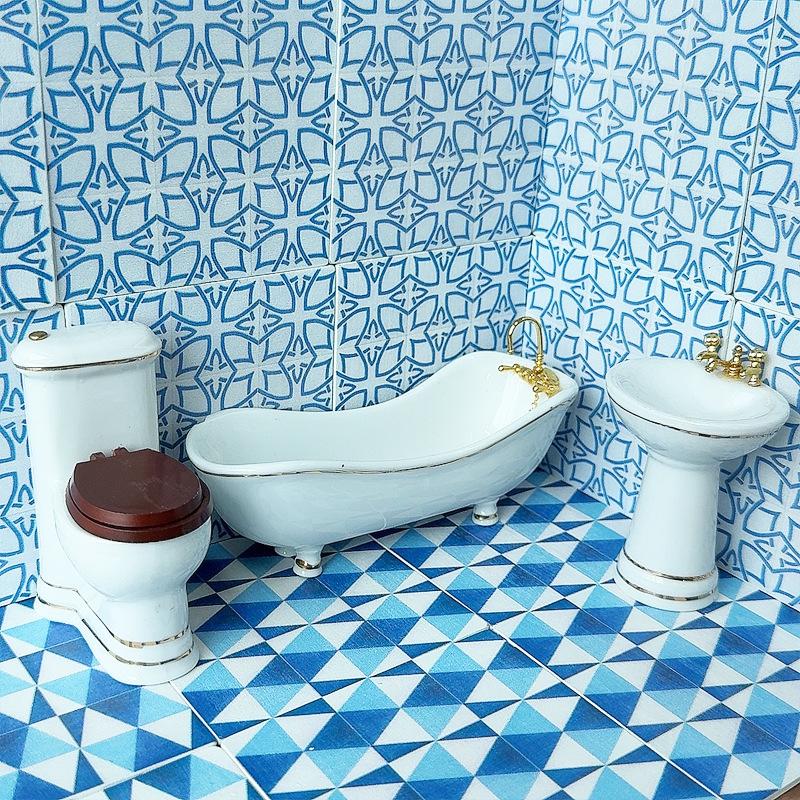 1Pcs 1:12 Dollhouse Miniature  - đánh giá và giá Zara Home Bathroom Accessories