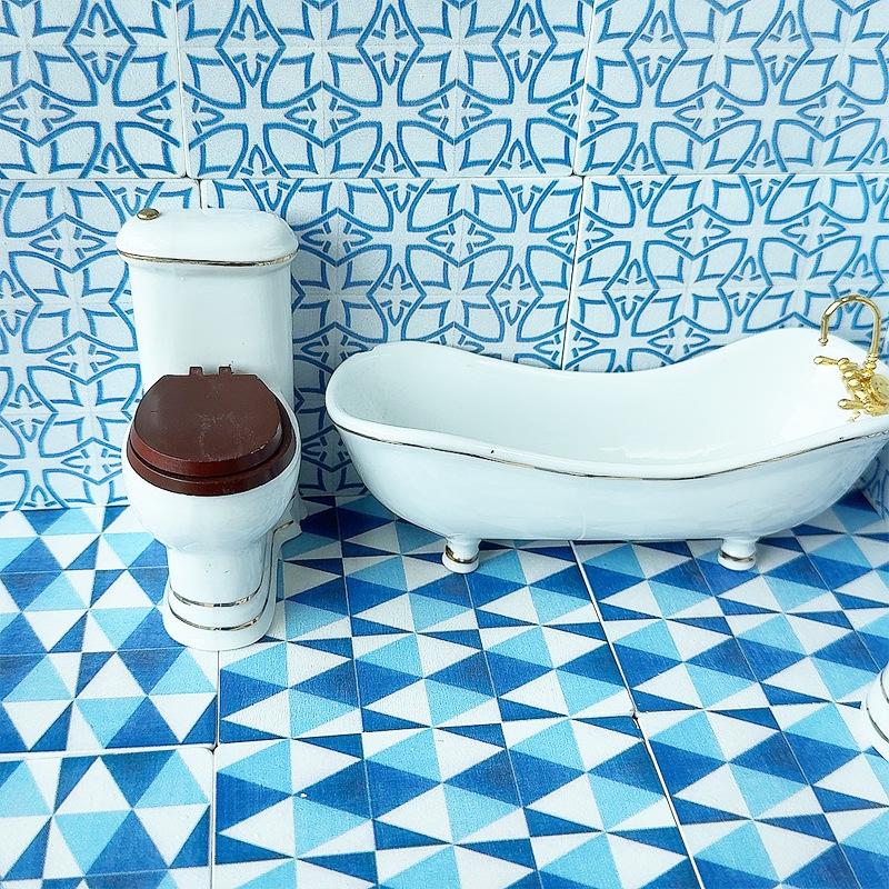 1Pcs 1:12 Dollhouse Miniature  - đánh giá và giá Zara Home Bathroom Accessories