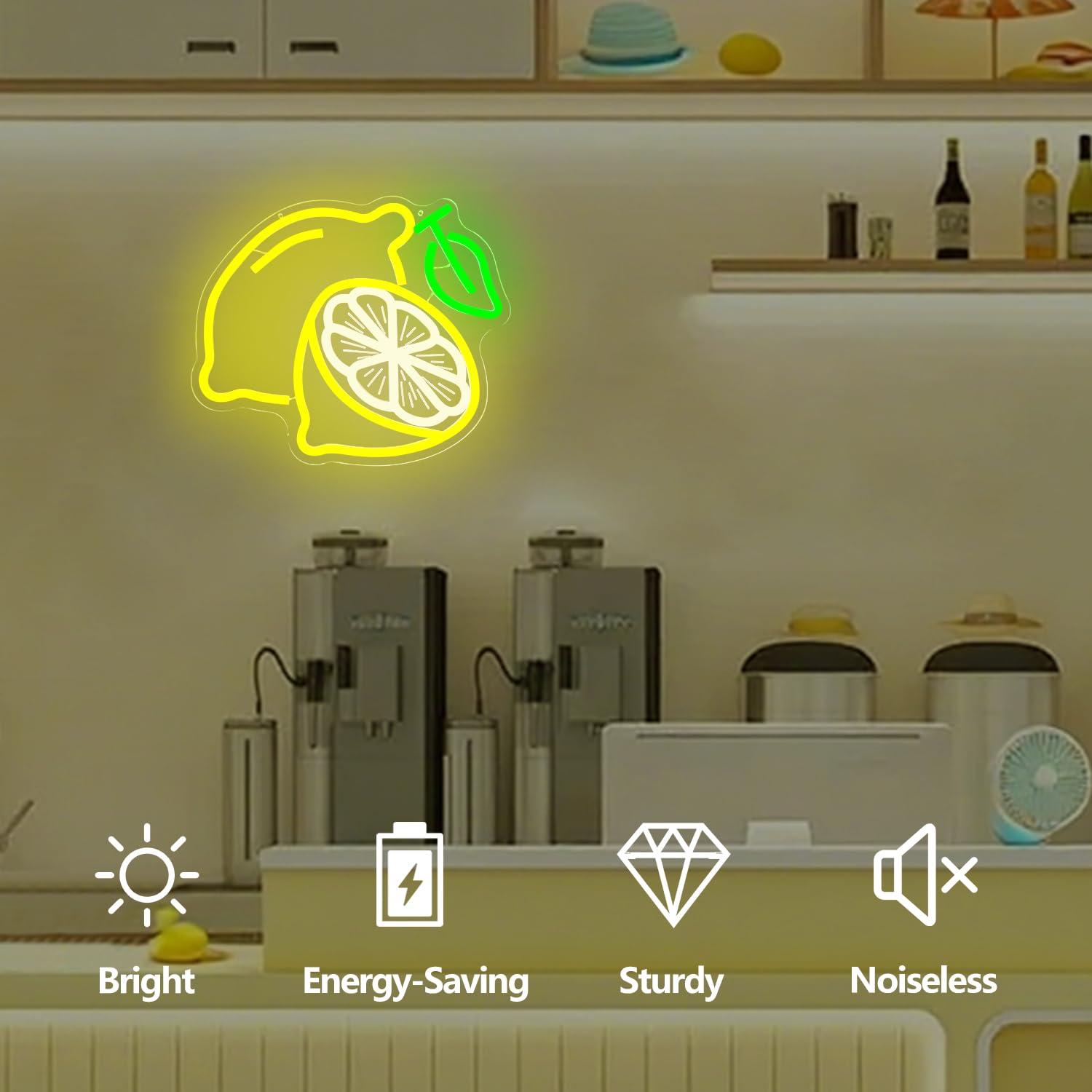 Lemon Neon Sign Dimmable LED L - đánh giá và giá Home Kitchen & Bathroom