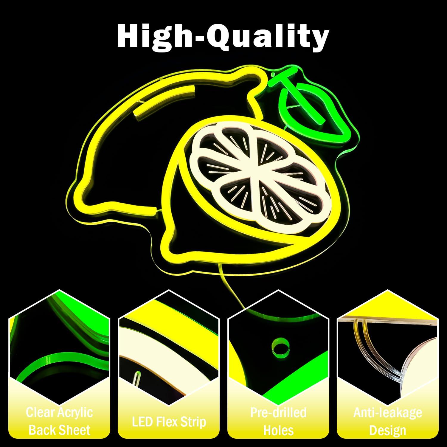 Lemon Neon Sign Dimmable LED L - đánh giá và giá Home Kitchen & Bathroom
