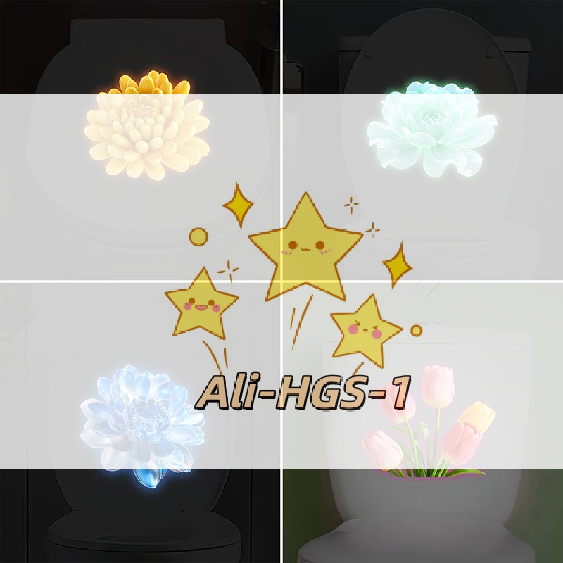 Glow In The Dark Floral Toilet - đánh giá và giá Home Bathroom Upgrades