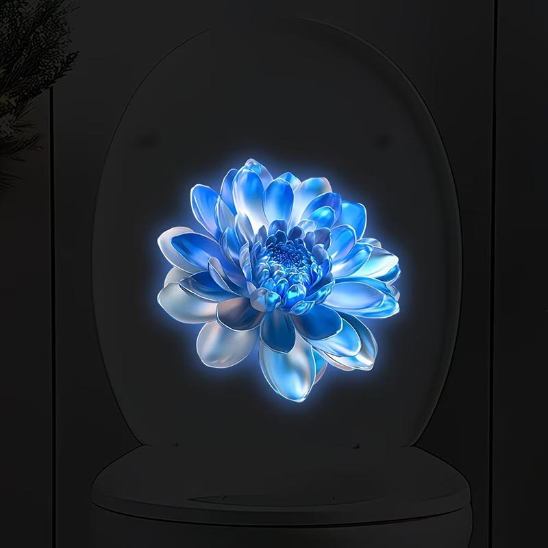 Glow In The Dark Floral Toilet - đánh giá và giá Home Bathroom Upgrades