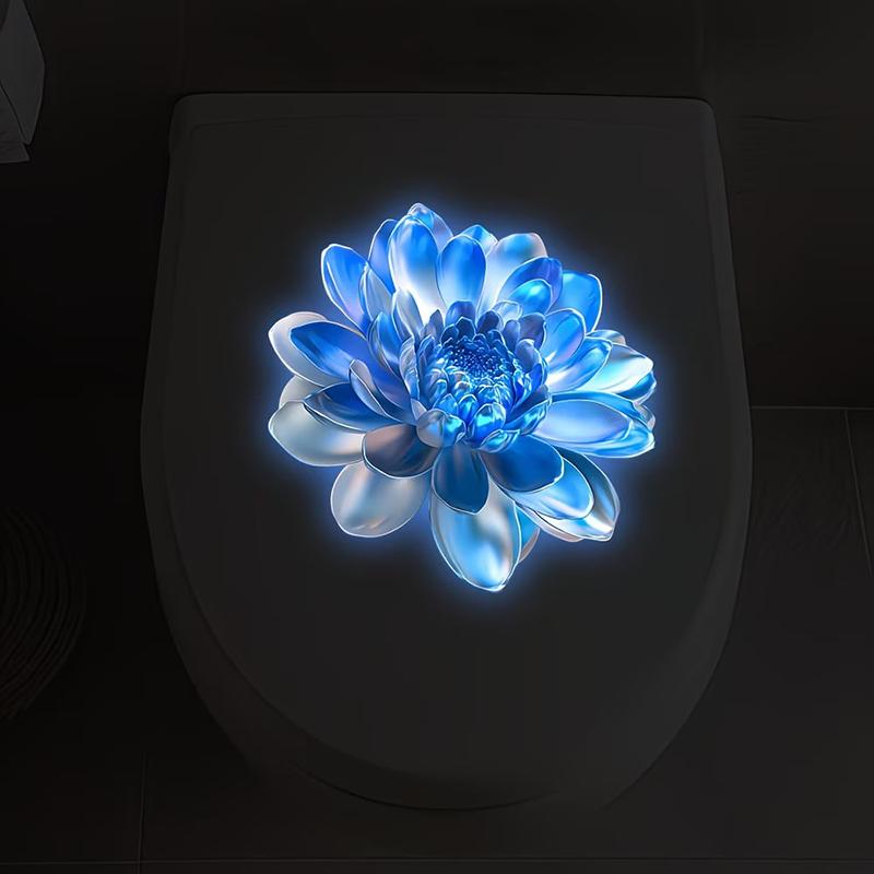 Glow In The Dark Floral Toilet - đánh giá và giá Home Bathroom Upgrades