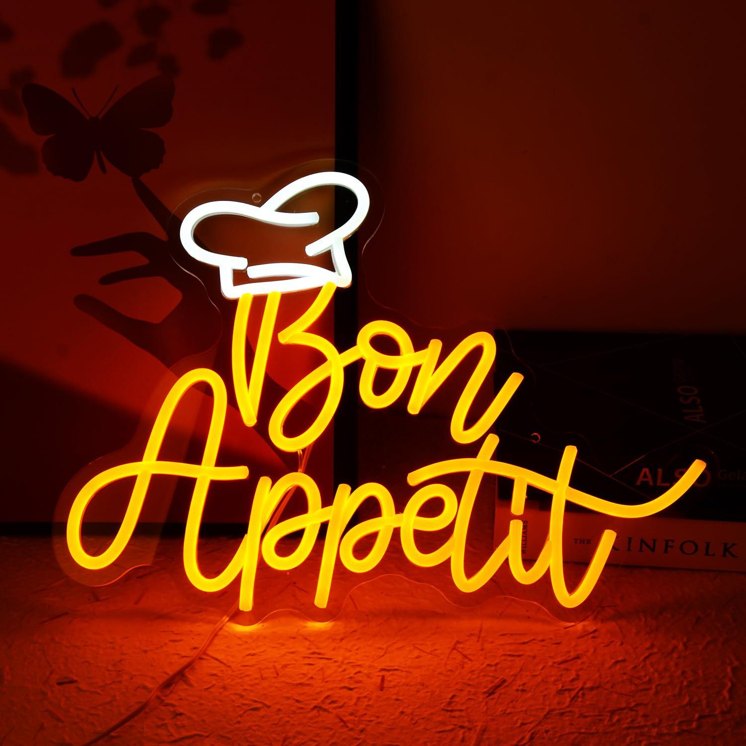 Bon Appetit Chef Hat Neon Sign - đánh giá và giá Home Kitchen & Bathroom