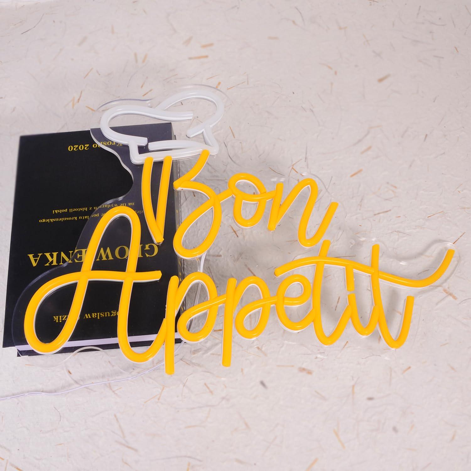 Bon Appetit Chef Hat Neon Sign - đánh giá và giá Home Kitchen & Bathroom