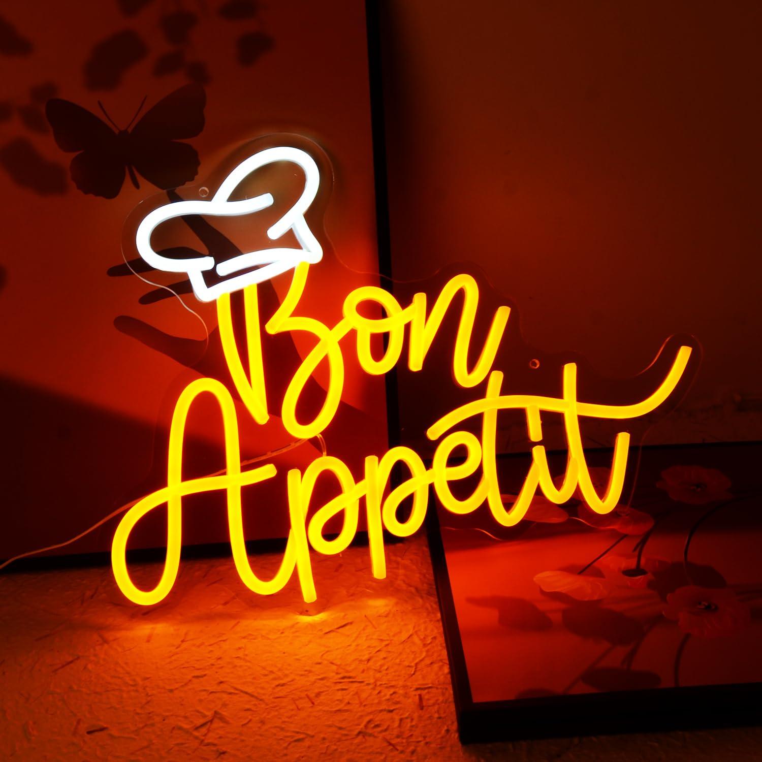 Bon Appetit Chef Hat Neon Sign - đánh giá và giá Home Kitchen & Bathroom