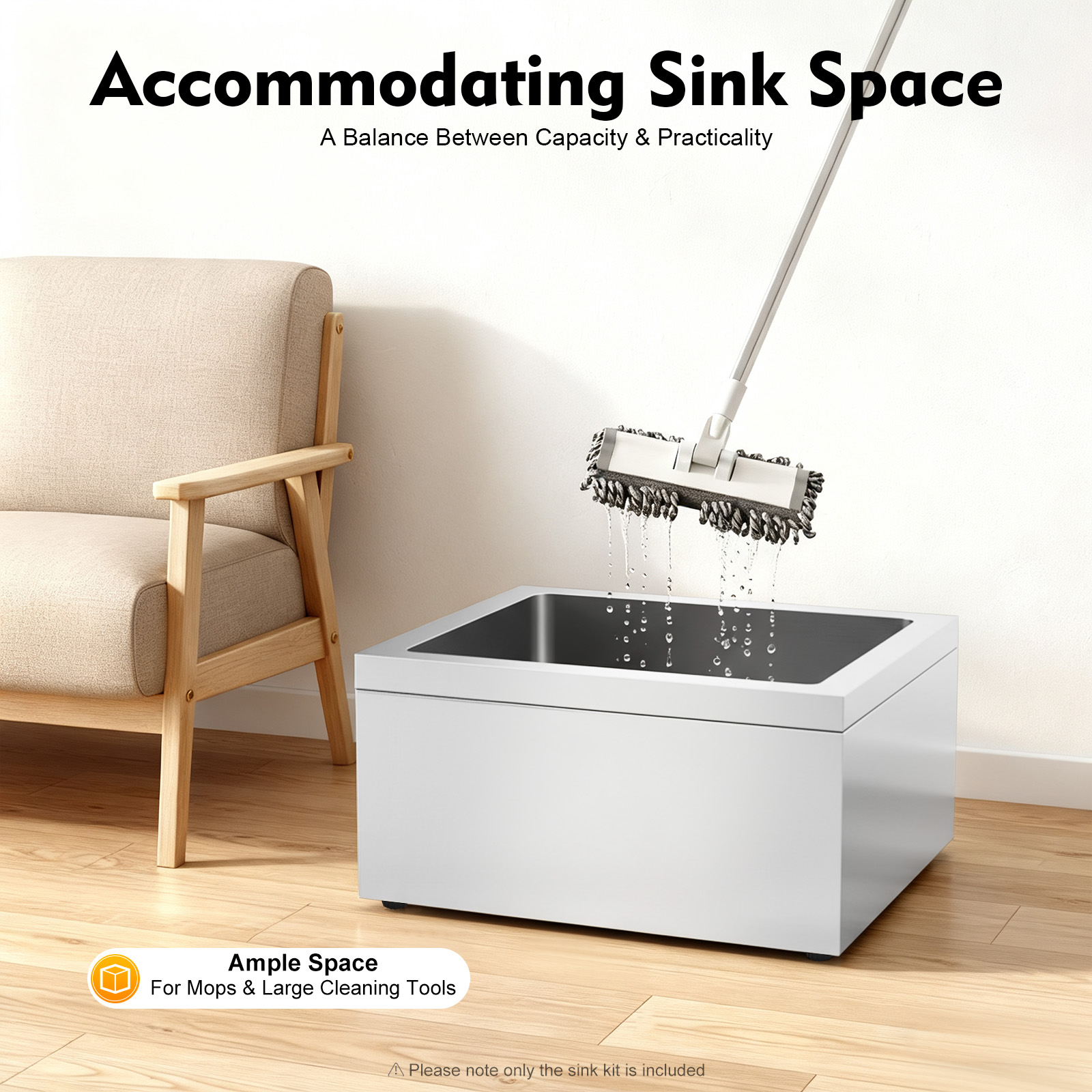 Stainless Steel Floor Mop Sink - đánh giá và giá Home Kitchen & Bathroom