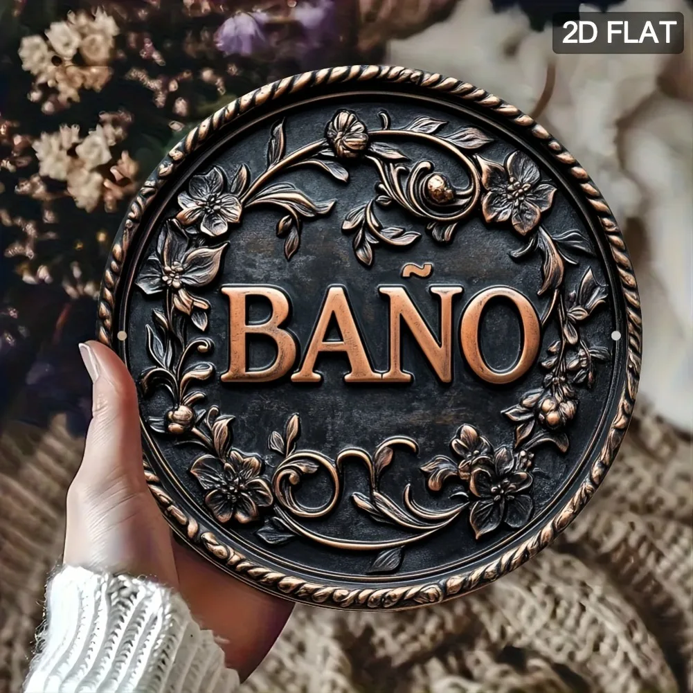 1pc 7.8x7.8 Inch 2D Flat Conte - đánh giá và giá Home Bathroom Signs