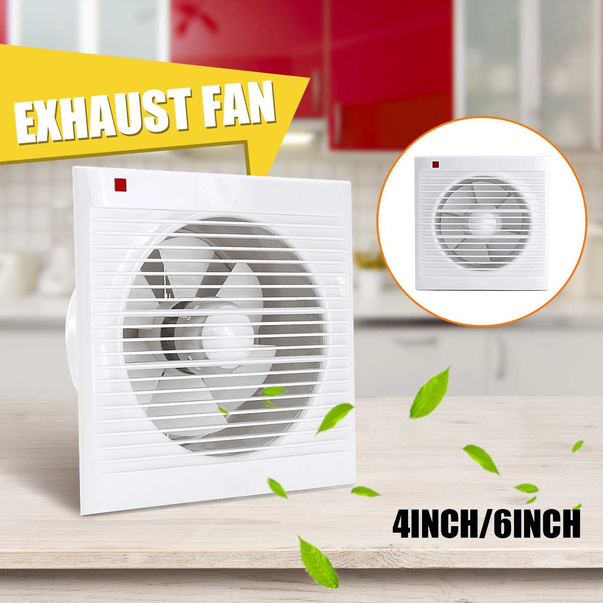 4 Inch 6 Inch 8 Inch 220V Mute - đánh giá và giá Home Bathroom Extractor Fan